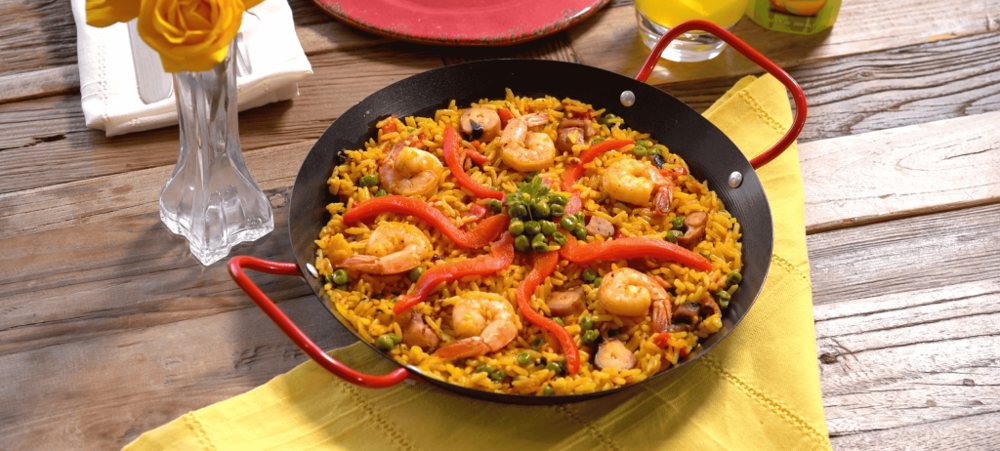 Paella Valenciana — plated